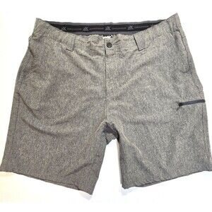 ZeroXposure Travel Series Shorts Mens 40 Gray Performance Zip Pocket Athleisure